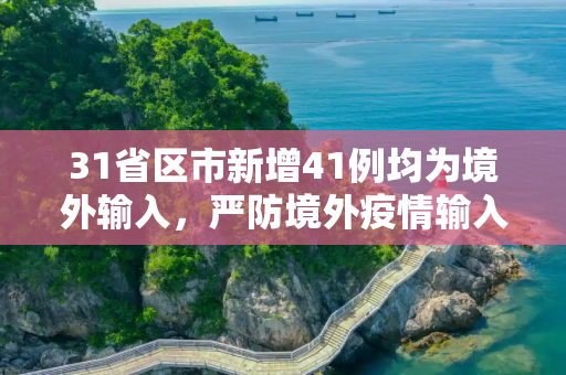 31省区市新增41例均为境外输入，严防境外疫情输入，保障国内防控成果,31省区市新增41例均为境外输入